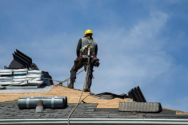 Professional Storm Damage Roof Repair technician working in Rockvale, CO